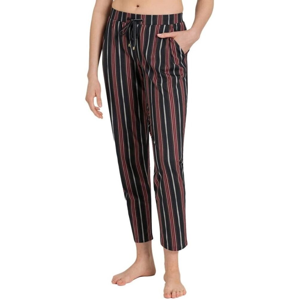 Hanro Lounge Sleep Marsala Stripe Pyjama Pants ( L )